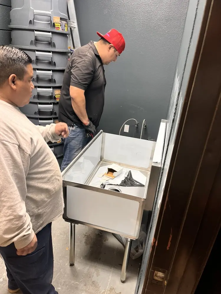 Commercial plumbing and sink installation in Westchester